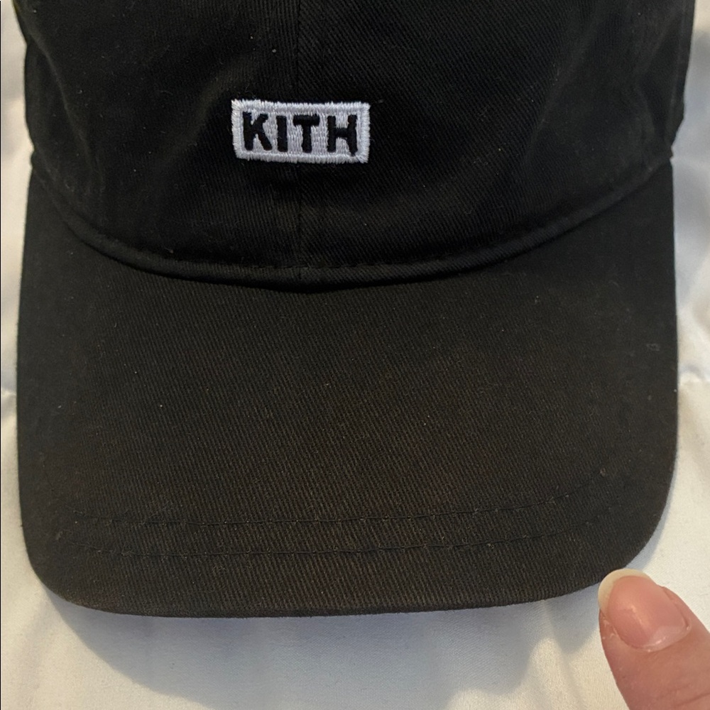 Kith Classic Cotton Hat in Black - Picture 7 of 9